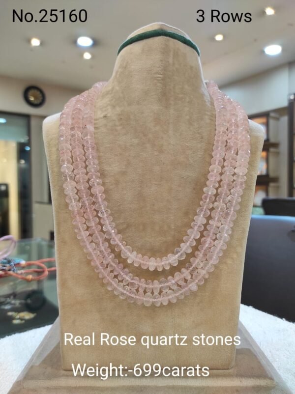 Rose Quartx Stones Collection by Magan Pearls