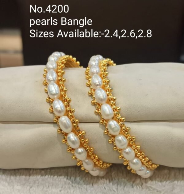 Pearls Bangle Collection by Magan Pearls