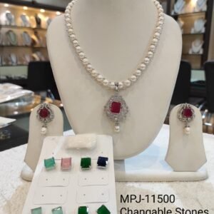 MPJ Changable Stone Collection by Magan Pearls