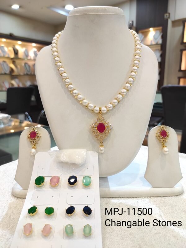MPJ Changable Stone Collection by Magan Pearls