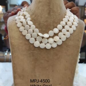 White Opal Maala Collection by Magan Pearls