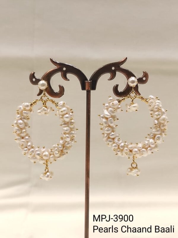 Natural Pearls Jhumki Earrings