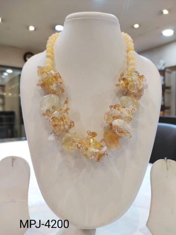 Handcrafted twisted-style Jade Necklaces